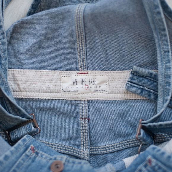 Free People We The Free Relaxed Boyfriend Overalls - Picture 3 of 7